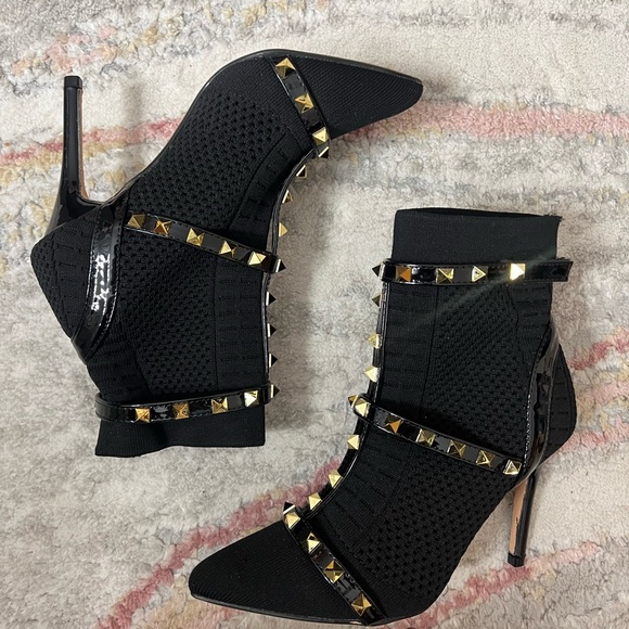 Catherine Malandrino Shoes - Catherine Malandrino Black Studded Heels
